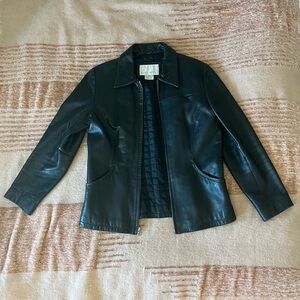 Nine West Leather Jacket in size S/CH
